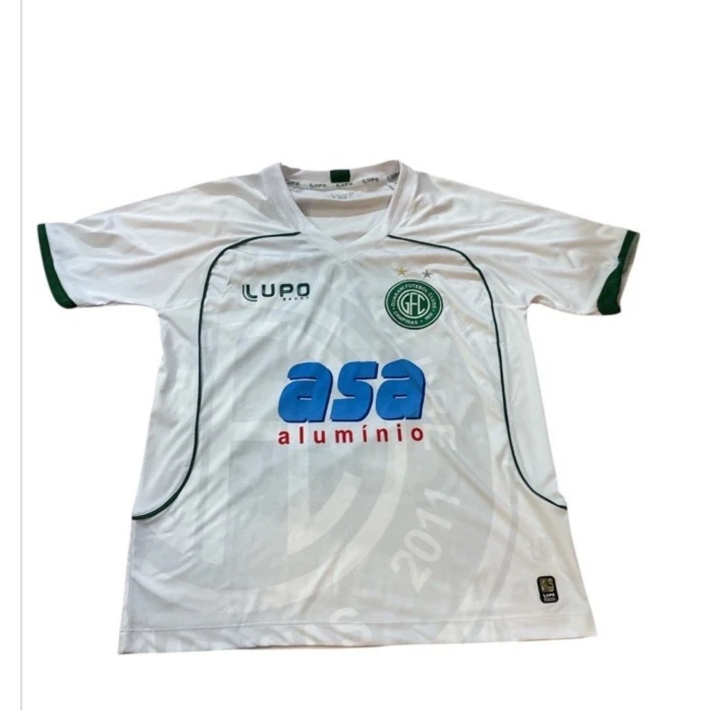 White and Green Men's Shirt